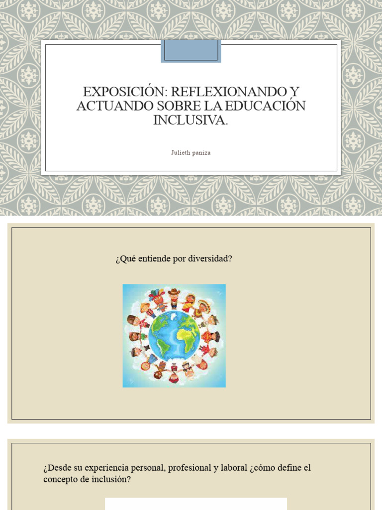 Educación Inclusiva: Reflexiones y Prácticas | PDF
