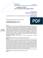 Inteligência Artificial: Estudos e Usos Na Ciência Da Informação No Brasil