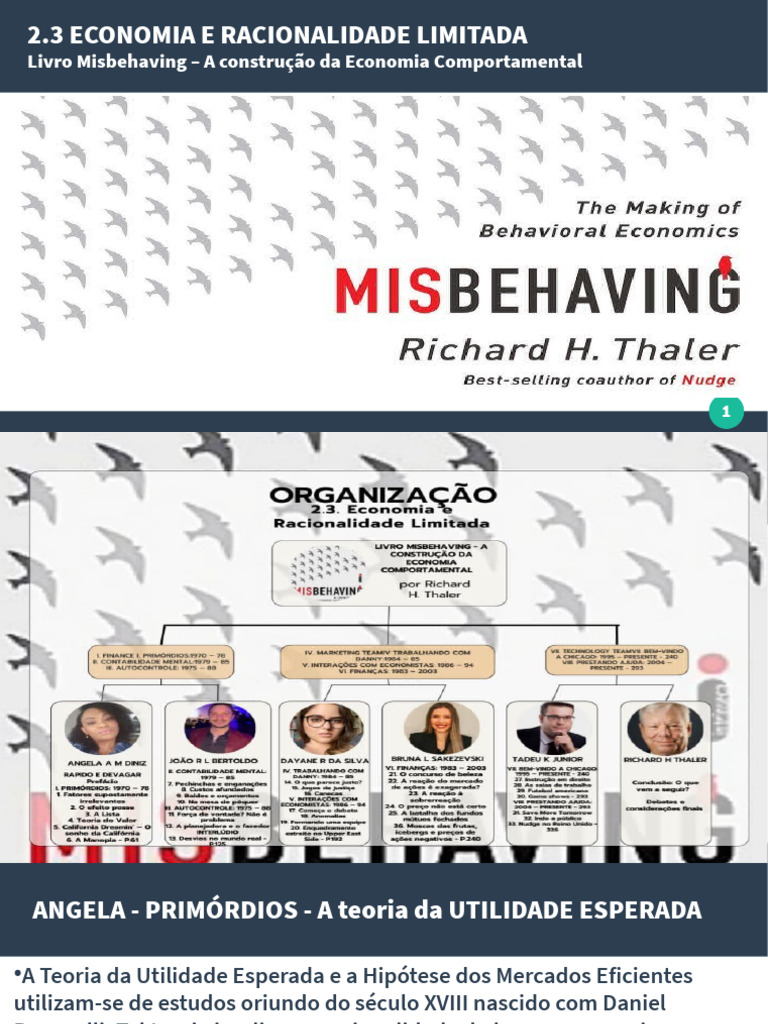 Apresentação Economia Comportamental 16092023 PDF Economia