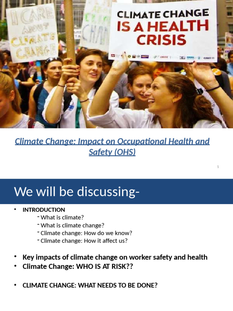 Climate Change Impact on Occupational Health and Safety | PDF | Climate ...