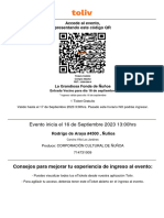 Evento Inicia El 16 de Septiembre 2023 13:00hrs: Accede Al Evento, Presentando Este Código QR