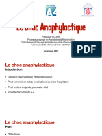 Choc Anaphylactique 2021