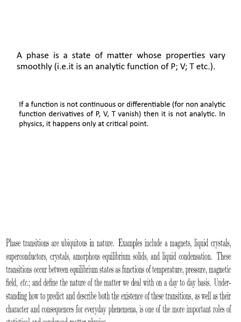 Phase Transition Pdf Phase Transition Phase Matter