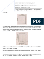 Singly Reinforced Beams Practice Problems