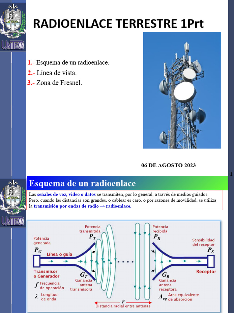Radioenlace Por Microondas Terrestre Pte 1 Descargar gratis PDF