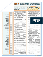 Adjectives Followed by Prepositions - Part 1