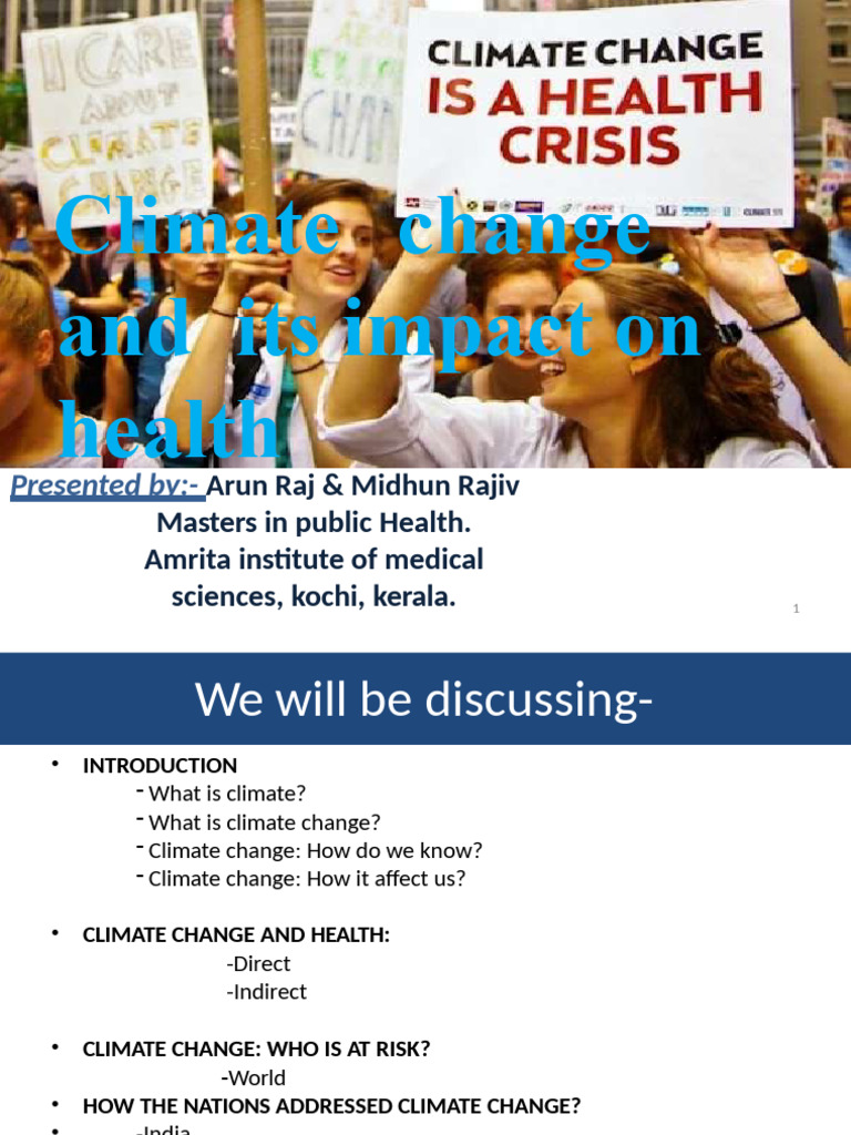 Climate Change and Its Impact On Health | PDF | Climate Change | Climate
