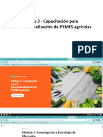 Módulo 3 - Capacitación para La Internacionalización de PYMES Agrícolas