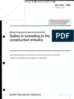 (BS 6164 - 1982) - Code of Practice For Safety in Tunnelling in The Construction Industry.