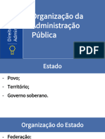 Organização Da Administração Pública