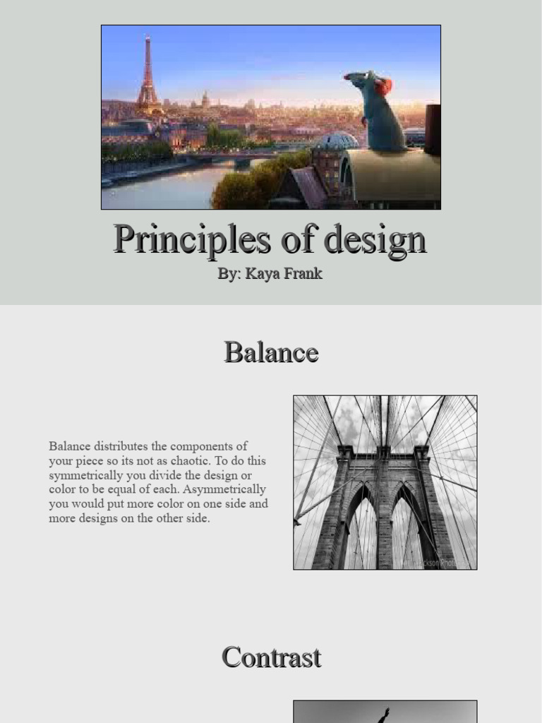 Principles of Design | PDF | Career & Growth | Language Arts & Discipline