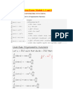 Derivatives of Trigo Functions