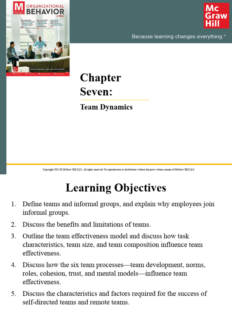 MGT112 Ch2 Team Dynamics 7OB | PDF | Brainstorming | Group Cohesiveness