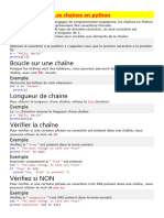 Chapitre 2 Python Les Chaines de Caracteres RAIHANI