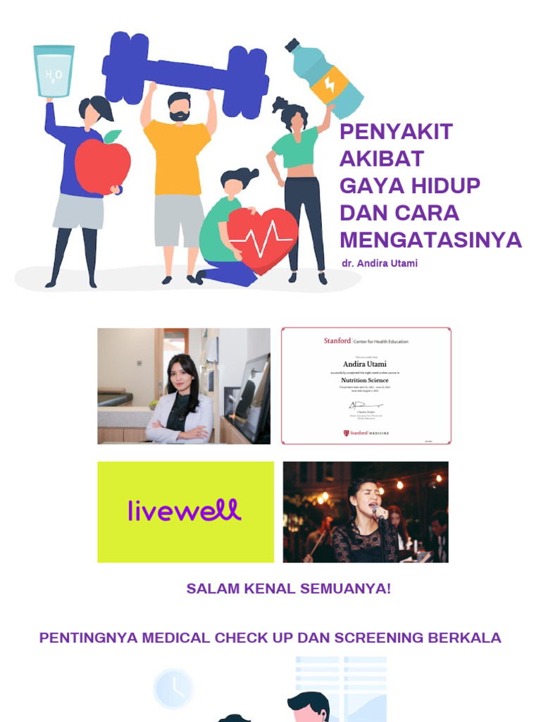 Peran gaya hidup sehat mengatasi penyakit modern