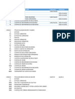 Ejemplo de Catalogo de Cuentas