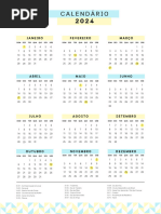 Planner 2024 Azul | PDF | Calendário litúrgico | Comemorações de março