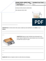 PROVA - 6 Ano Propridades Da Materia