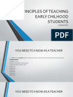 Principles of Teaching Early Chilhood Students