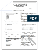 9.sinif Ki̇mya 1.dönem 2.yazili (2.test Doküman)