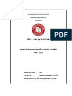 Tiểu Luận Lịch Sử Đảng: Đảng LãNh Đạo Kinh Tế Tư Nhân Từ Năm 2006 - 2021