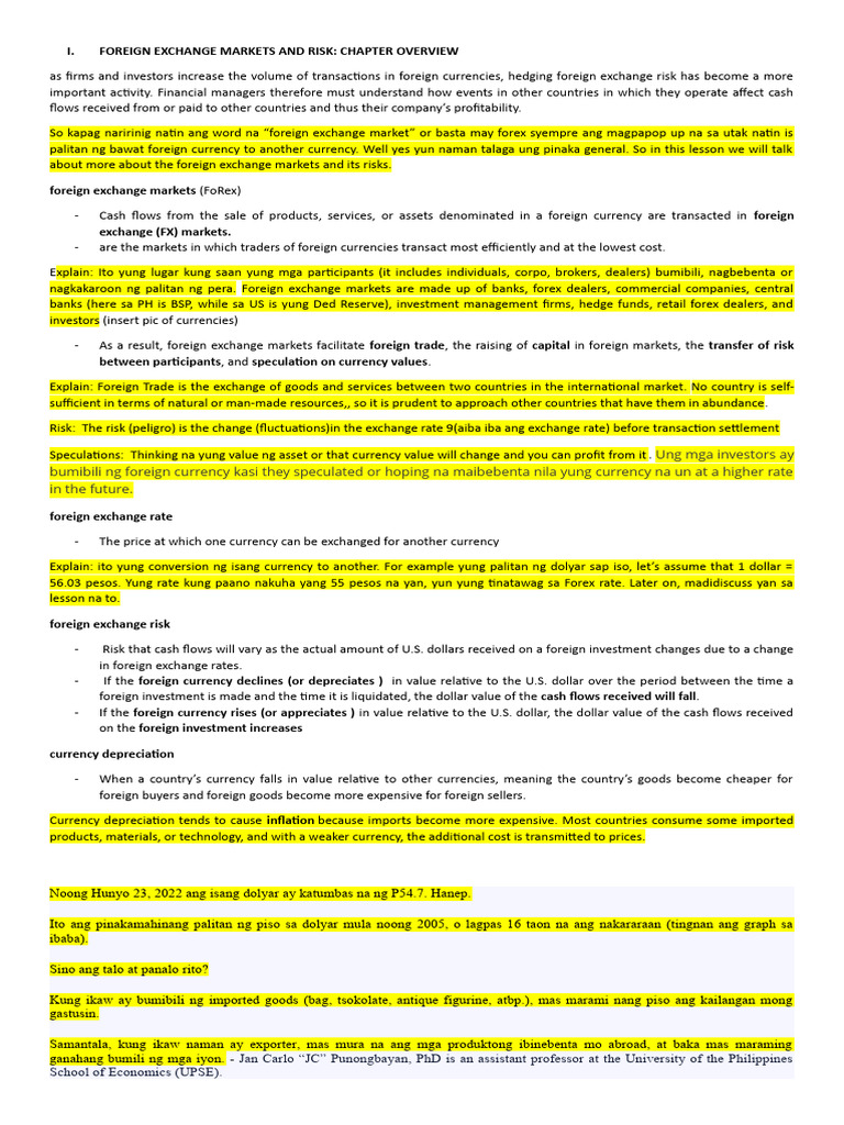 Report FM | PDF | Foreign Exchange Market | Exchange Rate