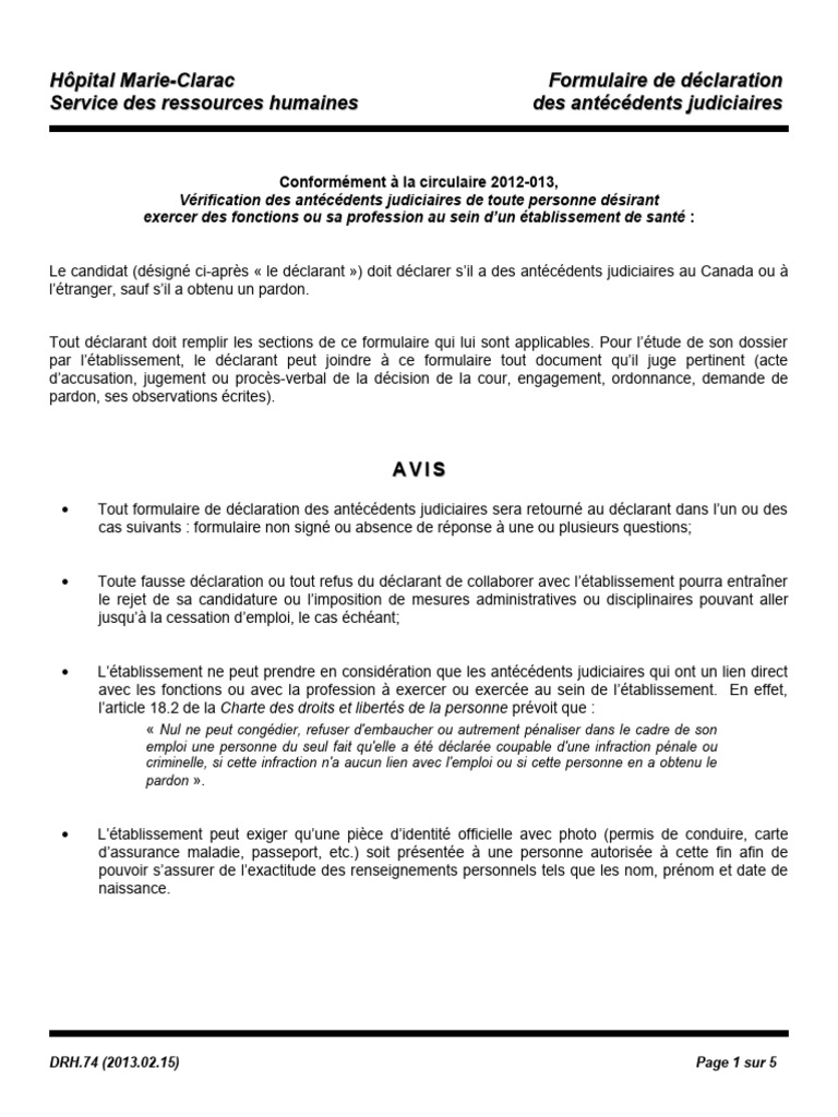 Vérification des antécédents judiciaires | PDF | Crimes | Crime et violence