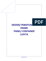 Calculation Design Frame Panel