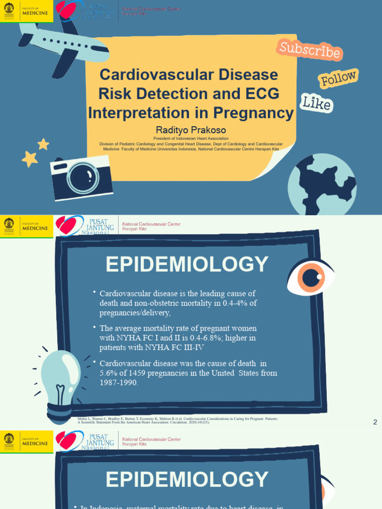 ECG and Cardiovascular Risks in Pregnancy | PDF | Cardiology | Heart