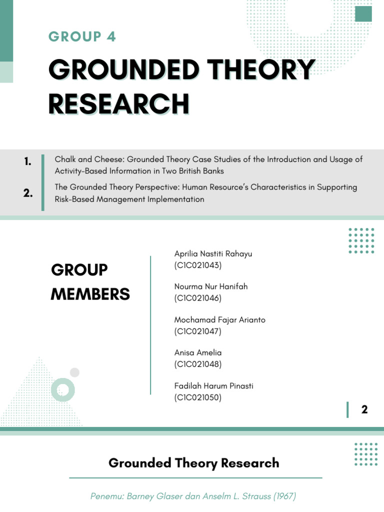 PPT Kelompok 4 (Grounded Theory Research) | PDF