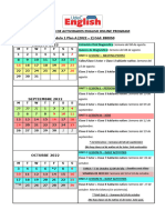 Calendario Modulo 1 Plan A 2022-2