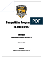 iCPROM2017 CONTEST Question