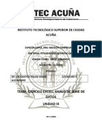 ANALISIS DE SERIE Problema Excell