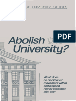 Abolish The University - Abolitionist University Studies