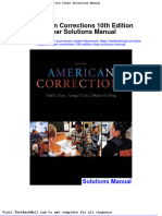 American Corrections 10th Edition Clear Solutions Manual