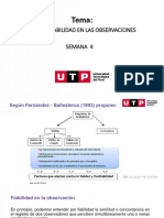 Validez Y Fiabilidad en Las Observaciones Semana 4: Tema