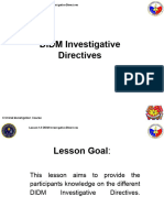 1.5 DIDM Investigative - Directives and Other Relevant References