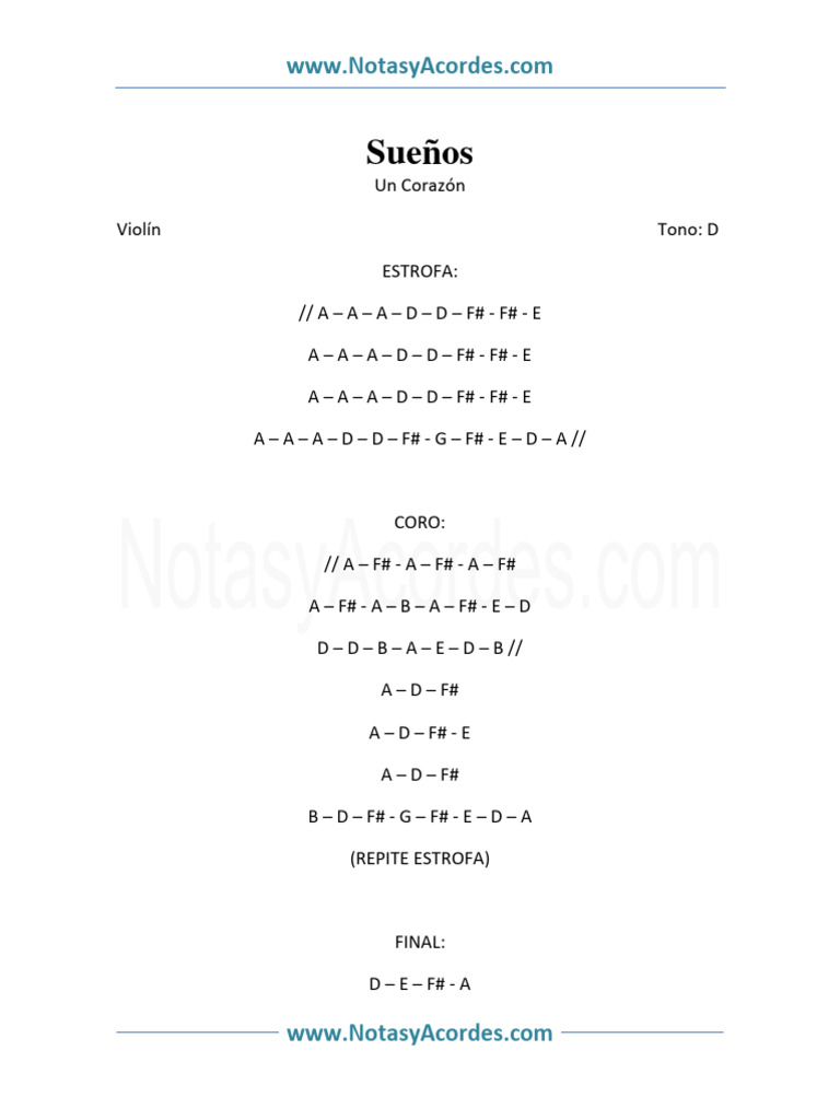 Suenos en Violin Un Corazon | PDF