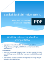 Lexikai Átváltási Műveletek 3