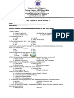 PT - Science 5 - Q1