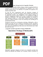 McDonald Case Study Operations Strategy