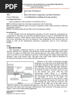 Module 1 - Basic Electronic Components and Its Function