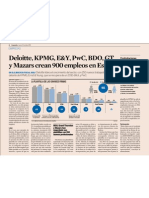 Deloitte, KMPG, E&Y, PWC, BDO, GT y Mazars Crean 900 Empleos en España