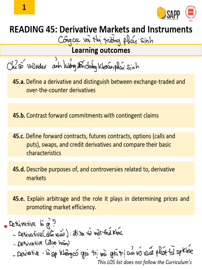 Understanding Derivative Markets and Instruments | PDF | Derivative ...