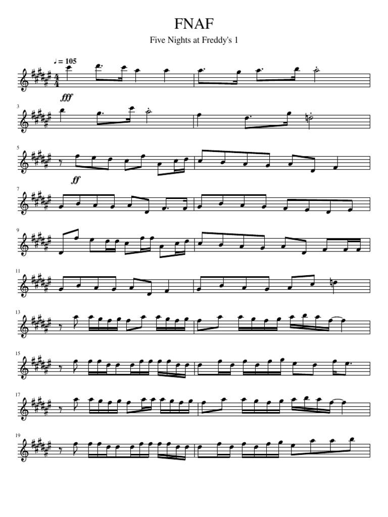 fnaf-1-song-saxofon-tenor-pdf