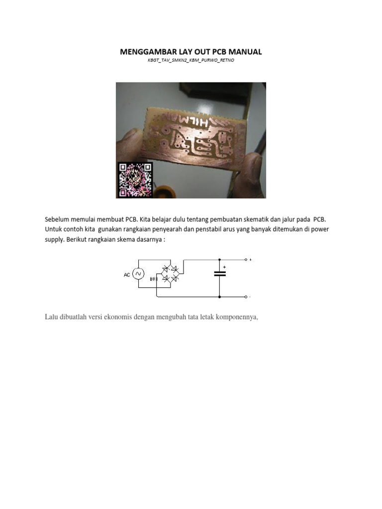 Panduan Membuat Layout PCB Manual | PDF | Sains & Matematika | Komputer