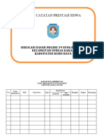 Buku Catatan Siswa Berprestasi 2022-2023