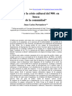 Portantiero Gramsci y La Crisis Cultural Del 900