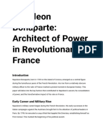 Napoleon Bonaparte: Architect of Power in Revolutionary France