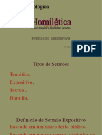 Homilética - Pregacao Expositiva